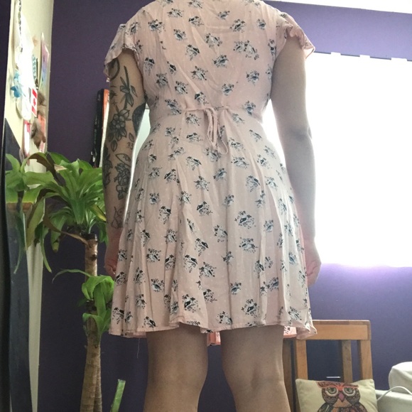 Blue Bird Printed Dress - Picture 3 of 3